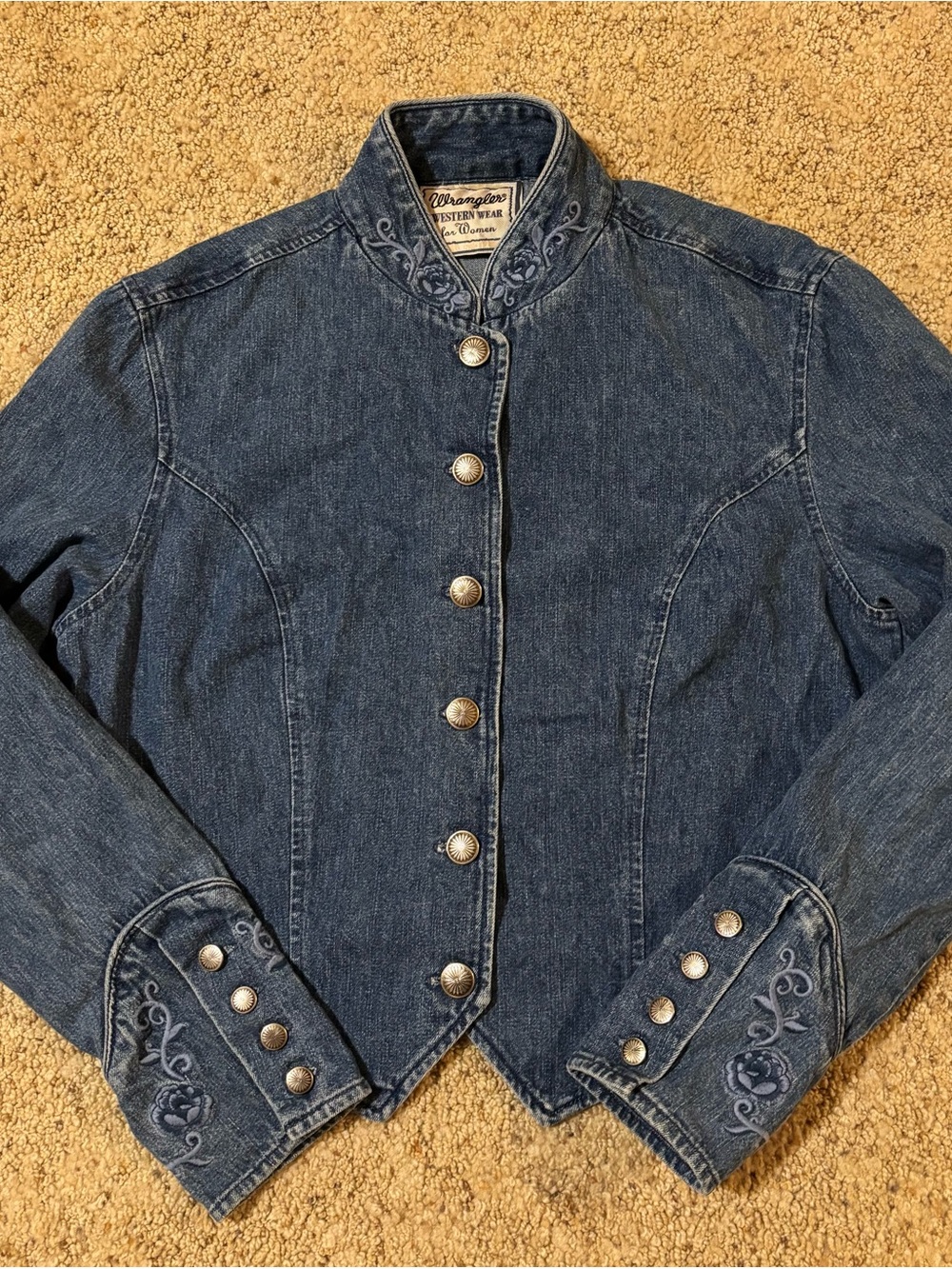 Vintage Wrangler Denim Embroidered Jacket